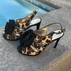 Antonio Melani Leopard Heels, Size 7